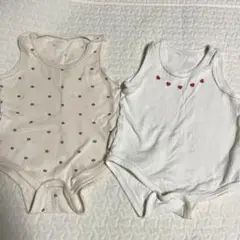 コトリ　ベビー肌着　ロンパース　2点セット　サイズ80