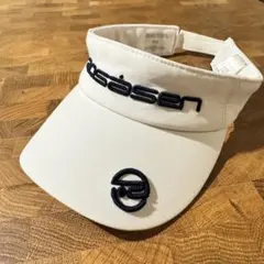 美品：rosasen ホワイト バイザー サイズ40