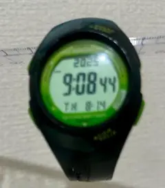 CASIO PHYS デジタルストップウォッチ ブラック/グリーン