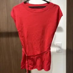 Te chichi 半袖ニット レッド F