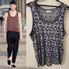 Dries Van Noten ドリスヴァンノッテン 10ss 総柄タンクトップ