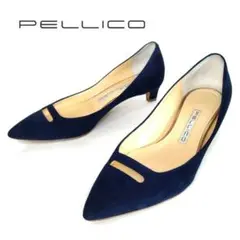 【人気】PELLICO ペリーコ アネッリ ネイビー スエード 22.5cm