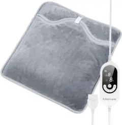 新品 グレー 電気足温器 あったかい 温かい 10段階タイマー 10秒速温 洗濯