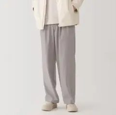 【完売品】L｜無印良品 紳士 乾きやすいイージータックワイドパンツ