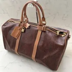 美品 ETRO ボストンバッグ 旅行かばん 大容量 南京錠、鍵付き ペイズリー