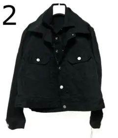サイズ 2 SACAI 20SS レイヤードデニムジャケット 定価94600円