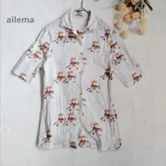 ailema/ 半袖シャツ 総柄　【M】