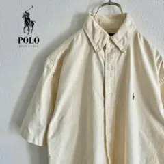 ◎RALPH LAUREN メンズ　半袖ボタンダウンシャツ　S D2X4