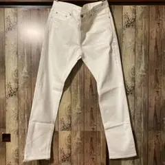 UNIQLO*ストレッチセルビッジスリムフィットジーンズ*ホワイト