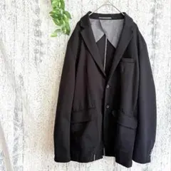 【GU】 ジーユー メンズテーラードジャケット ブラック (XL)