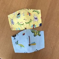 ハンドメイドマスク幼児〜低学年　昆虫２枚セット