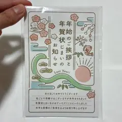 年賀状じまい 2025 新年 私製10枚 ヘビ年 巳 年賀状 蛇