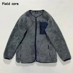 t2033 【フィールドコア】　ワークマン　ノーカラー　フリースジャケット