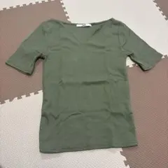 GRL オリーブグリーン Vネック Tシャツ M