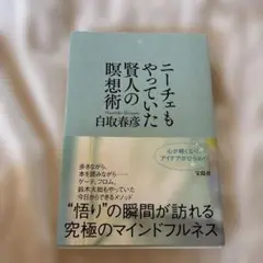 ニーチェもやっていた賢人の瞑想術