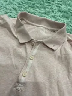 Papas パパス　ポロシャツ 白桃色　サイズL