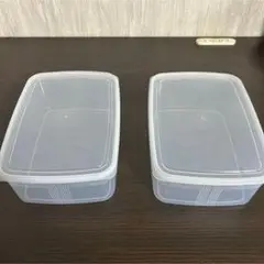 食品保存容器 透明プラスチック 2個セット