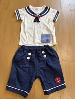 キムラタン　ラキエーベ　セーラー　上下セット　90