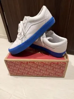 VANS ホワイト/ブルー スニーカー
