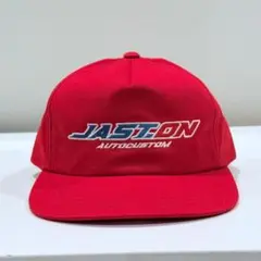 JAST.ON USA風ロゴCAP レッド