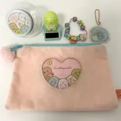 すみっこぐらし グッズセット ポーチ ゆらゆらソーラー キーホルダー等