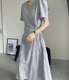 ワンピース　サイドリボン