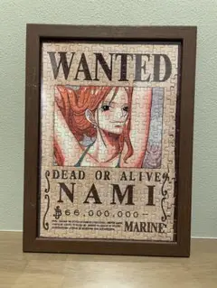 ワンピース ナミ Wantedポスター ジグソーパズル 完成品