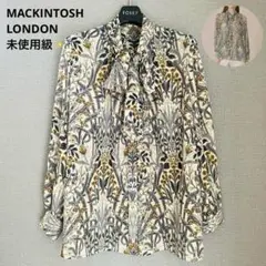 ✨未使用級✨雑誌掲載 マッキントッシュ ボタニカル ボウタイ とろみブラウス Ｍ