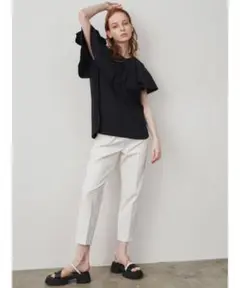 定価¥19,800 ELENDEEK ライトイージーテーパードパンツ　ホワイト