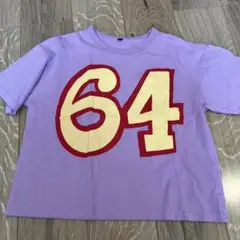 ラベンダー Tシャツ 数字64 150cm