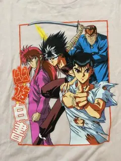 幽☆遊☆白書 Tシャツ Lサイズ 淡いピンク