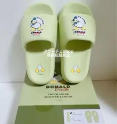 ドナルドダック　シャワーサンダル Mサイズ　【箱無し発送】 グリーン