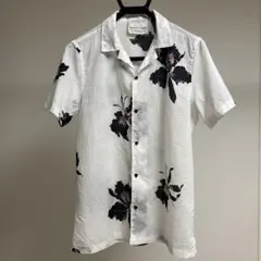 【ZARA】美品 ザラ フラワープリント 半袖シャツ 人気モデル
