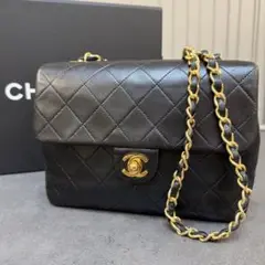 [美品]CHANEL ココマーク　ミニマトラッセ　ラムスキン　ショルダーバッグ