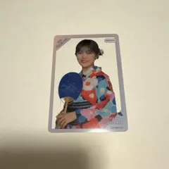 柴田柚菜　乃木坂46 購入特典　C賞　個別クリアカード　8月ver