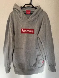 Supreme グレー スウェットパーカー