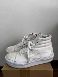 VANS skate classic ホワイトレザー 24cm