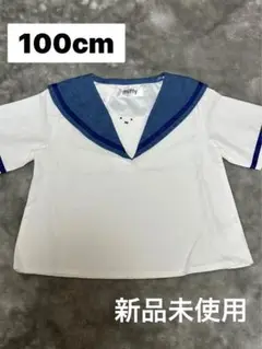 バースデイ　ミッフィー ダンガリーセーラー衿　半袖Tシャツ 100cm 新品