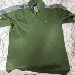 Nike ハーフジップ グリーン ポロシャツ