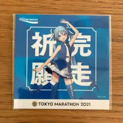 ポカリスエット 初音ミク ステッカー 東京マラソン2021