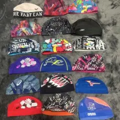 競泳 スイミングキャップ 18点