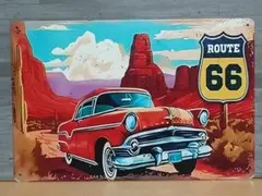 ROUTE66 レトロ風 ブリキ看板 OK2028