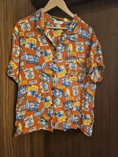Disney スティッチ シャツ ディズニー 柄シャツ アロハシャツ LL
