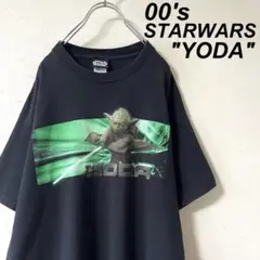 古着 90's 00's スターウォーズ ヨーダ Tシャツ 黒