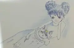 手描きイラスト　オリジナル　直筆