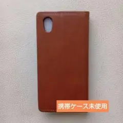 ブラウン 手帳型ケース 合成皮革 2ポケット未使用