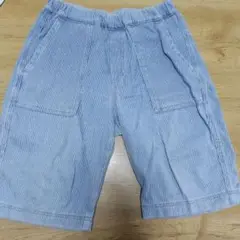 UNIQLO ストライプ ハーフパンツ 150　②