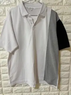 THE SHOP TK カラー切替ポロシャツ Lサイズ
