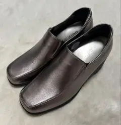 【未使用品】Figurino/ウェッジソールパンプス/size23/グレー