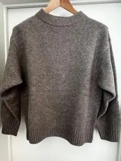 【Lサイズ】未使用UNIQLO プレミアムラムローゲージセーター